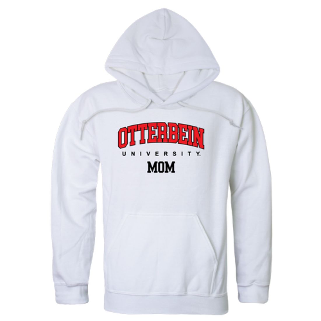 Otterbein University Cardinals Mom Fleece Hoodie Sweatshirts Heather Grey