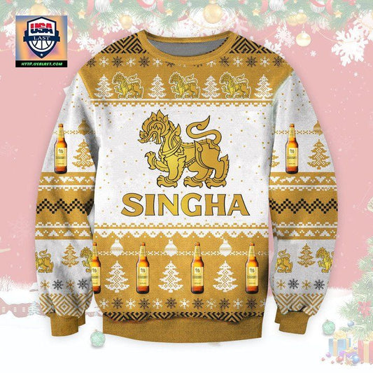 Singha Lager Beer Ugly Christmas Sweater 2022 ? Usalast