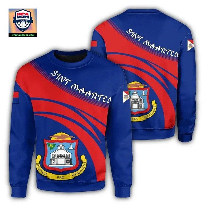 Sint Maarten Coat Of Arms Sweater Cricket Style J5W ? Usalast