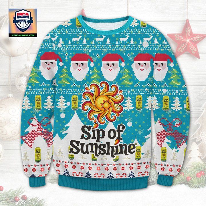 Sip Of Sunshine Beer Ugly Christmas Sweater 2022 ? Usalast