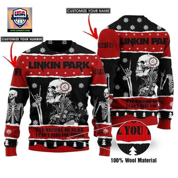 Skeleton Skull Linkin Park Custom Name And Number Sweater Sweater ? Usalast