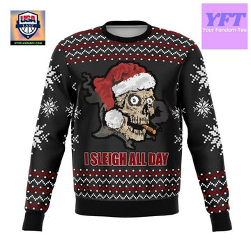 Sleigh All Day Funny Meme 2022 Design 3d Ugly Christmas Sweater ? Usalast
