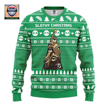 Sloth Tree Ugly Christmas Sweater Amazing Gift Idea Thanksgiving Gift ? Usalast