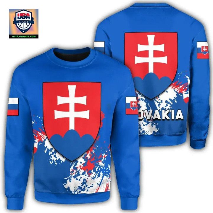 Slovakia Coat Of Arms Sweater Spaint Style J8W ? Usalast