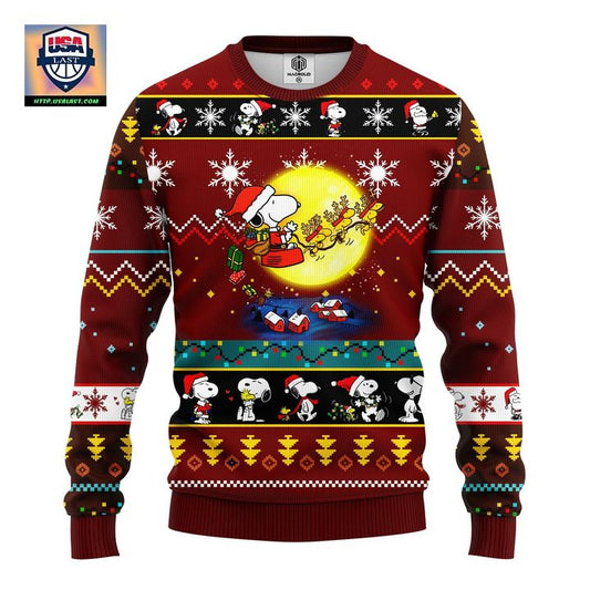 Snooby Moon Ugly Christmas Sweater Red 1 Amazing Gift Idea Thanksgiving Gift ? Usalast