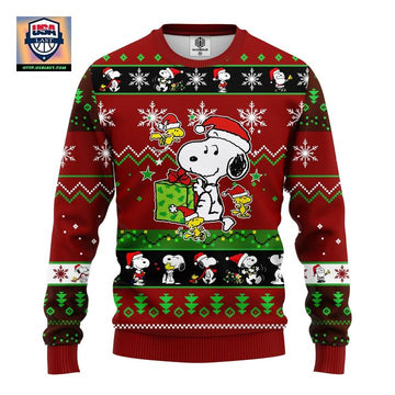 Snooby Ugly Christmas Sweater Red Brown 1 Amazing Gift Idea Thanksgiving Gift ? Usalast