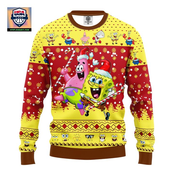 Spongebob Patrick Ugly Christmas Sweater Amazing Gift Idea Thanksgiving Gift ? Usalast