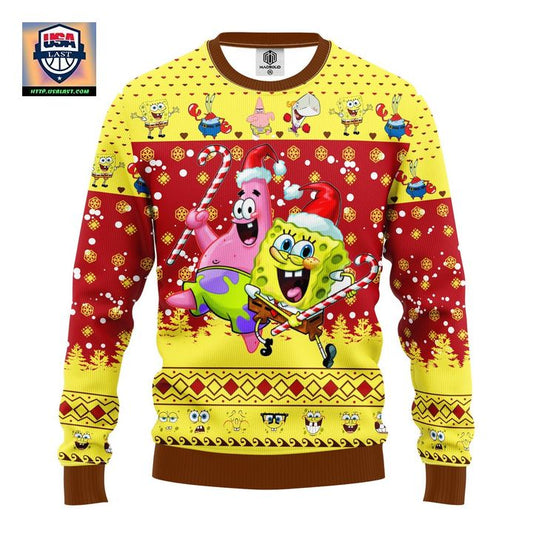 Spongebob Patrick Ugly Christmas Sweater Amazing Gift Idea Thanksgiving Gift ? Usalast