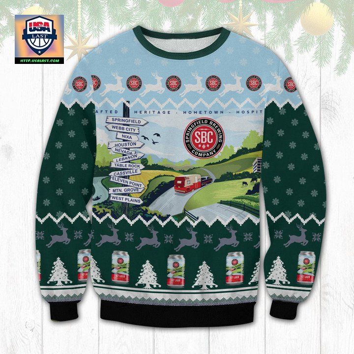 Springfield Brewing Beer Ugly Christmas Sweater 2022 ? Usalast