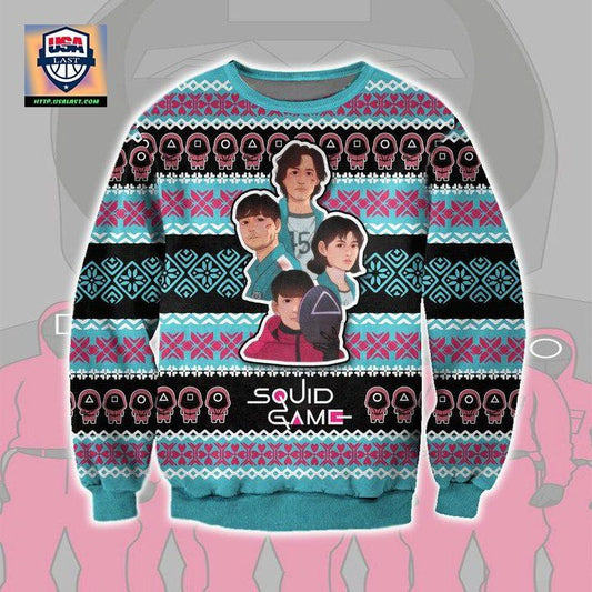 Squid Game Characters Christmas Sweater ? Usalast