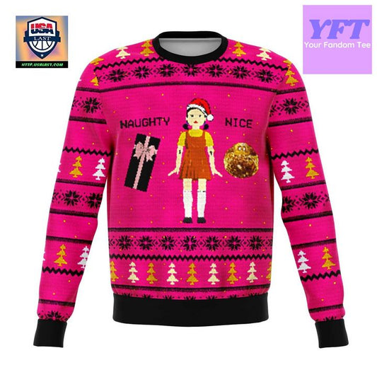 Squid Naughty Doll Meme 2022 Design 3d Ugly Christmas Sweater ? Usalast
