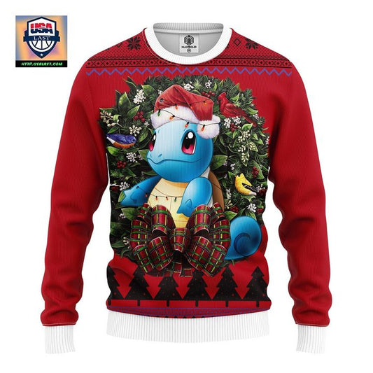 Squirtle Pokemon Noel Mc Ugly Christmas Sweater Thanksgiving Gift ? Usalast