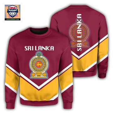 Srilanka Coat Of Arms Sweater Lucian Style Jw5 ? Usalast