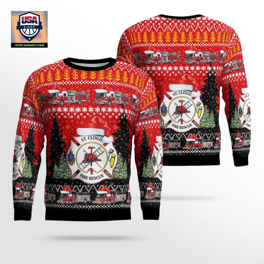 St Cloud Osceola County Florida St Cloud Fire Rescue Christmas Sweater 3D ? Usalast