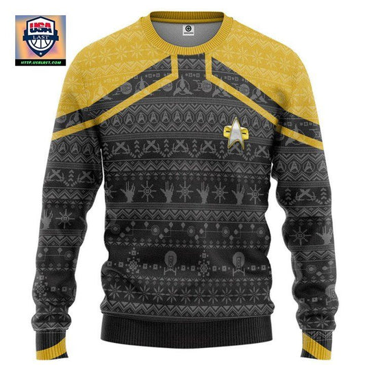 Star Trek Picard Yellow Christmas Sweater ? Usalast