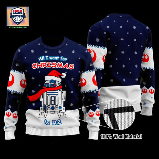 Star Wars All I Want For Christmas Is R2 Christmas Sweater ? Usalast