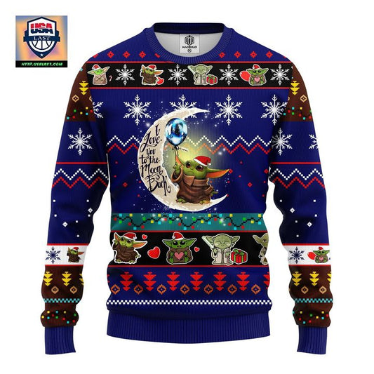 Star Wars Baby Yoda Cute Ugly Christmas Sweater Blue 1 Amazing Gift Idea Thanksgiving Gift ? Usalast