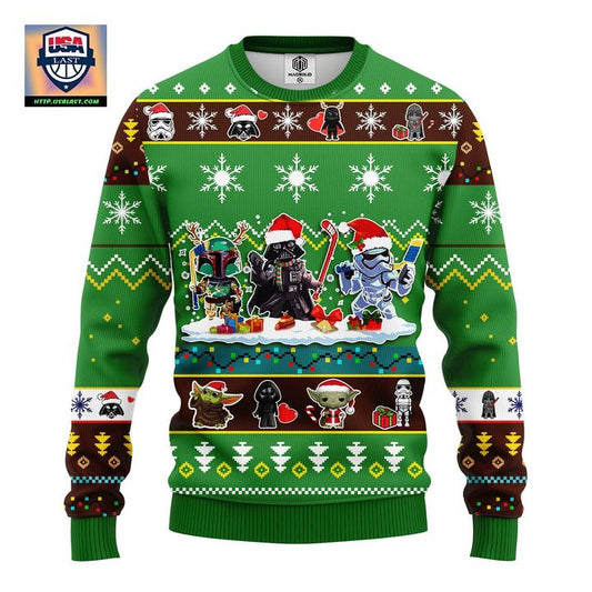 Star Wars Cute Ugly Christmas Sweater Green 1 Amazing Gift Idea Thanksgiving Gift ? Usalast
