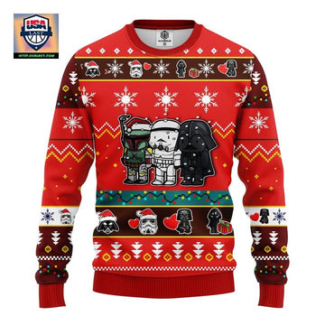 Star Wars Cute Ugly Christmas Sweater Red 1 Amazing Gift Idea Thanksgiving Gift ? Usalast