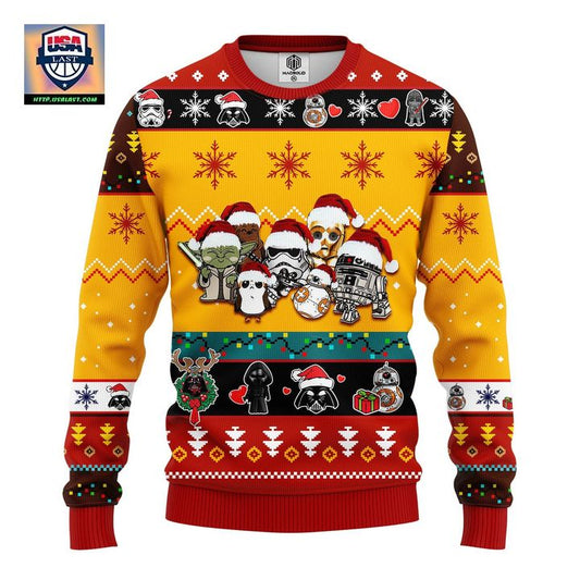 Star Wars Cute Ugly Christmas Sweater Yellow 2 Amazing Gift Idea Thanksgiving Gift ? Usalast