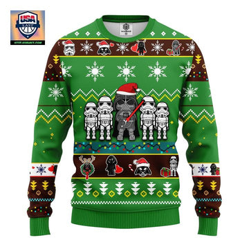 Star Wars Darth Vader Ugly Christmas Sweater Green 1 Amazing Gift Idea Thanksgiving Gift ? Usalast