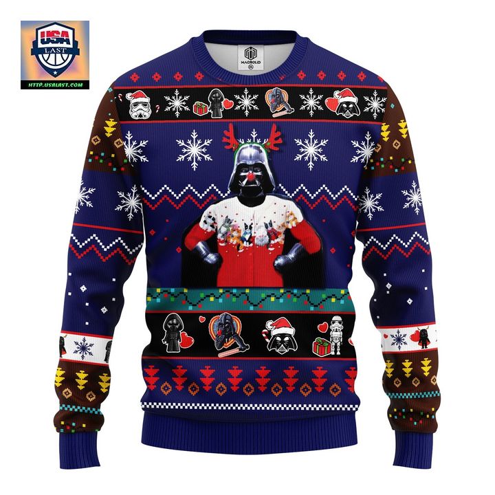 Star Wars Funny Ugly Christmas Sweater Blue 1- Amazing Gift Idea Thanksgiving Gift ? Usalast