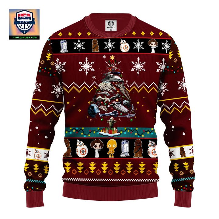 Star Wars Trips Ugly Christmas Sweater Brown Red 1 Amazing Gift Idea Thanksgiving Gift ? Usalast