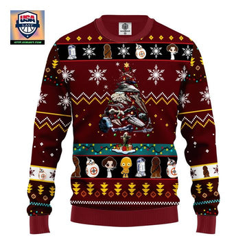 Star Wars Trips Ugly Christmas Sweater Brown Red 1 Amazing Gift Idea Thanksgiving Gift ? Usalast