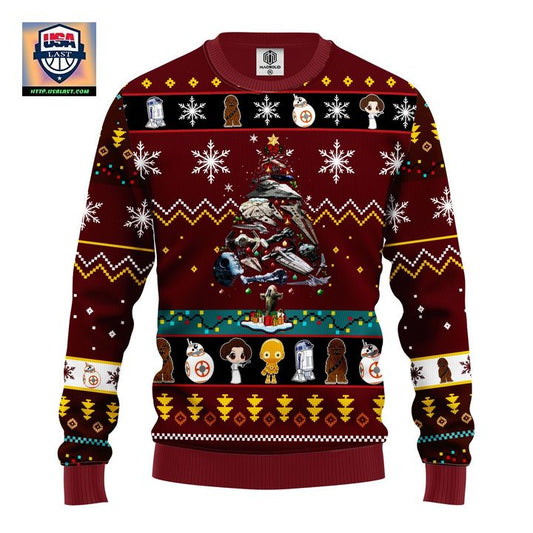 Star Wars Trips Ugly Christmas Sweater Brown Red 1 Amazing Gift Idea Thanksgiving Gift ? Usalast