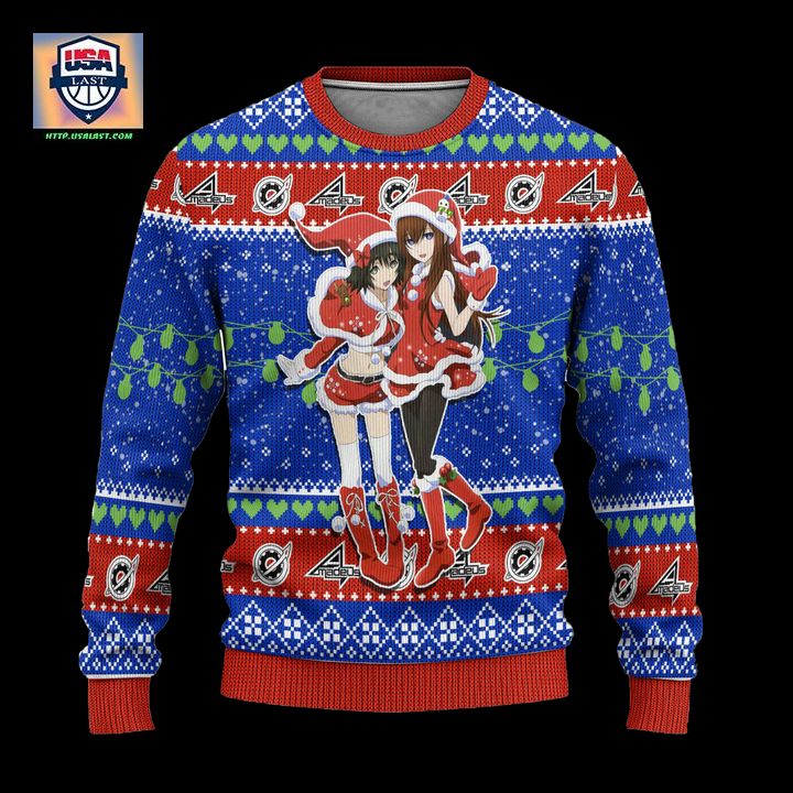 Steins Gate Anime Ugly Christmas Sweater Custom Xmas Gift ? Usalast