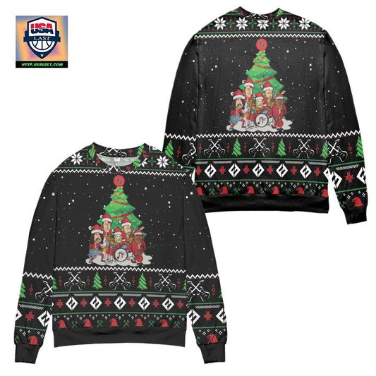 The Foo Fighters Band Music Chibi Ugly Christmas Sweater ? Usalast