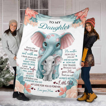 Gift For Daughter From Mom - My Love For You Is Forever - Blanket - Qttrendycustom