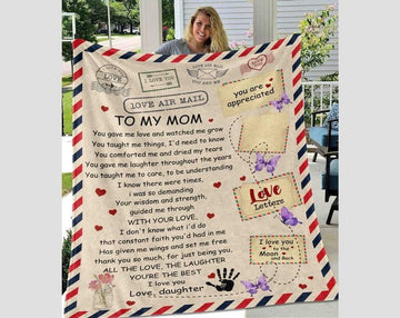 To My Mom From Daughter - With Your Love - Blanket - Qttrendycustom