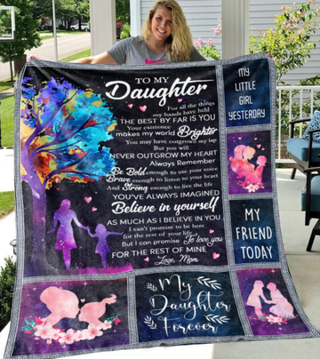 Gift For Daughter From Mom - Believe in yourself - Blanket - Qttrendycustom