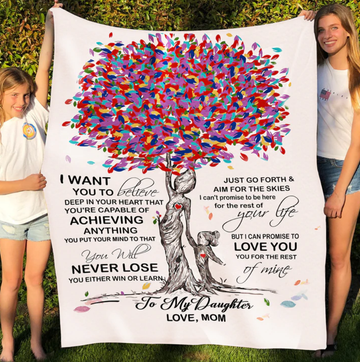 Gift For Daughter From Mom - Never Lose - Blanket - Qttrendycustom
