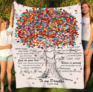 Gift For Daughter From Mom - Dance in the Rain - Blanket - Qttrendycustom