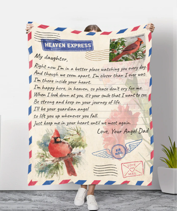 Gifts for Daughter From Dad - Memorial Gifts For Loss Of Father - Blanket - Qttrendycustom