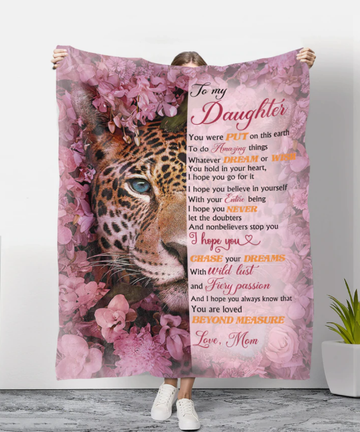 Gifts for Daughter From Mom - You Are Loved Beyond Measure - Blanket - Qttrendycustom