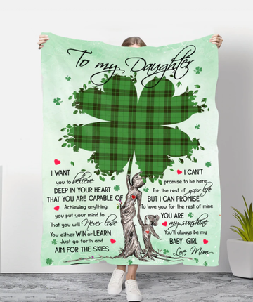 Gifts for Daughter From Mom - To You My Baby Girl - Blanket - Qttrendycustom