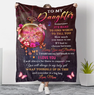 Gifts for Daughter From Mom - I Will Always Be There - Blanket - Qttrendycustom