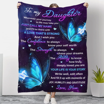 Gifts for Daughter From Mom - Just Call My Name - Blanket - Qttrendycustom