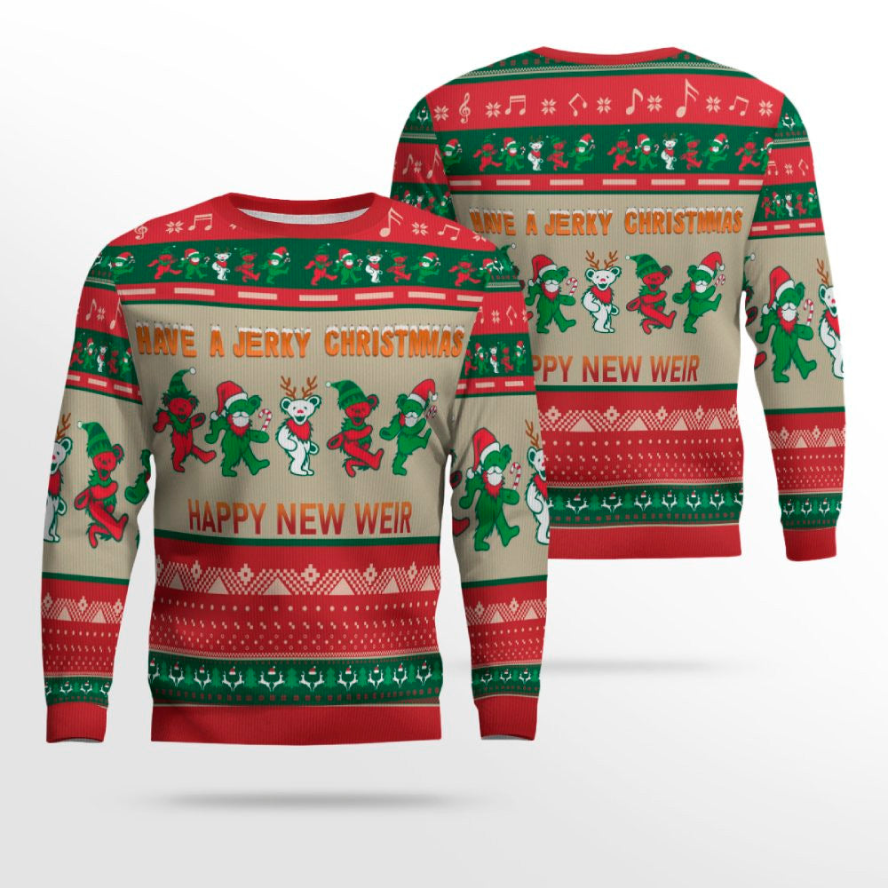 Grateful Dead Have A Jerry Christmas Happy Year Ugly Christmas Sweater – Moonbestprint