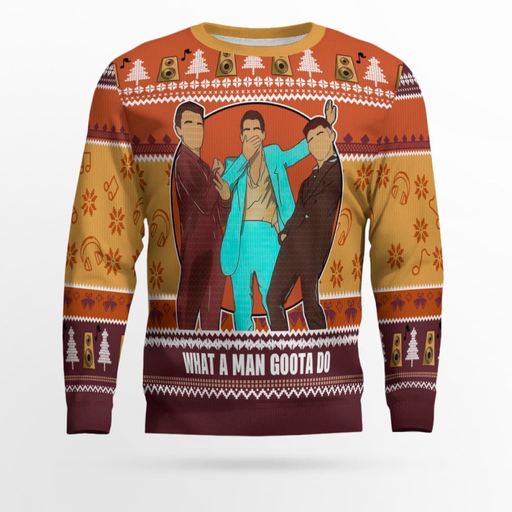 Jonas Brothers What A Man Gotta Do Ugly Sweater – Moonbestprint