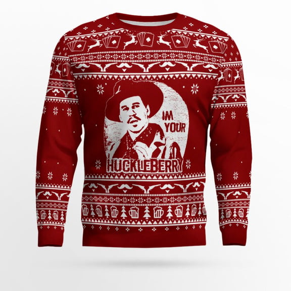 Tombstone Im Your Huckleberry Ugly Christmas Sweater – Moonbestprint