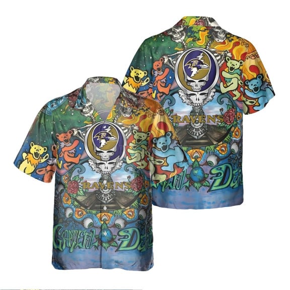 Baltimore Ravens Grateful Dead Hawaiian Shirt – Moonbestprint