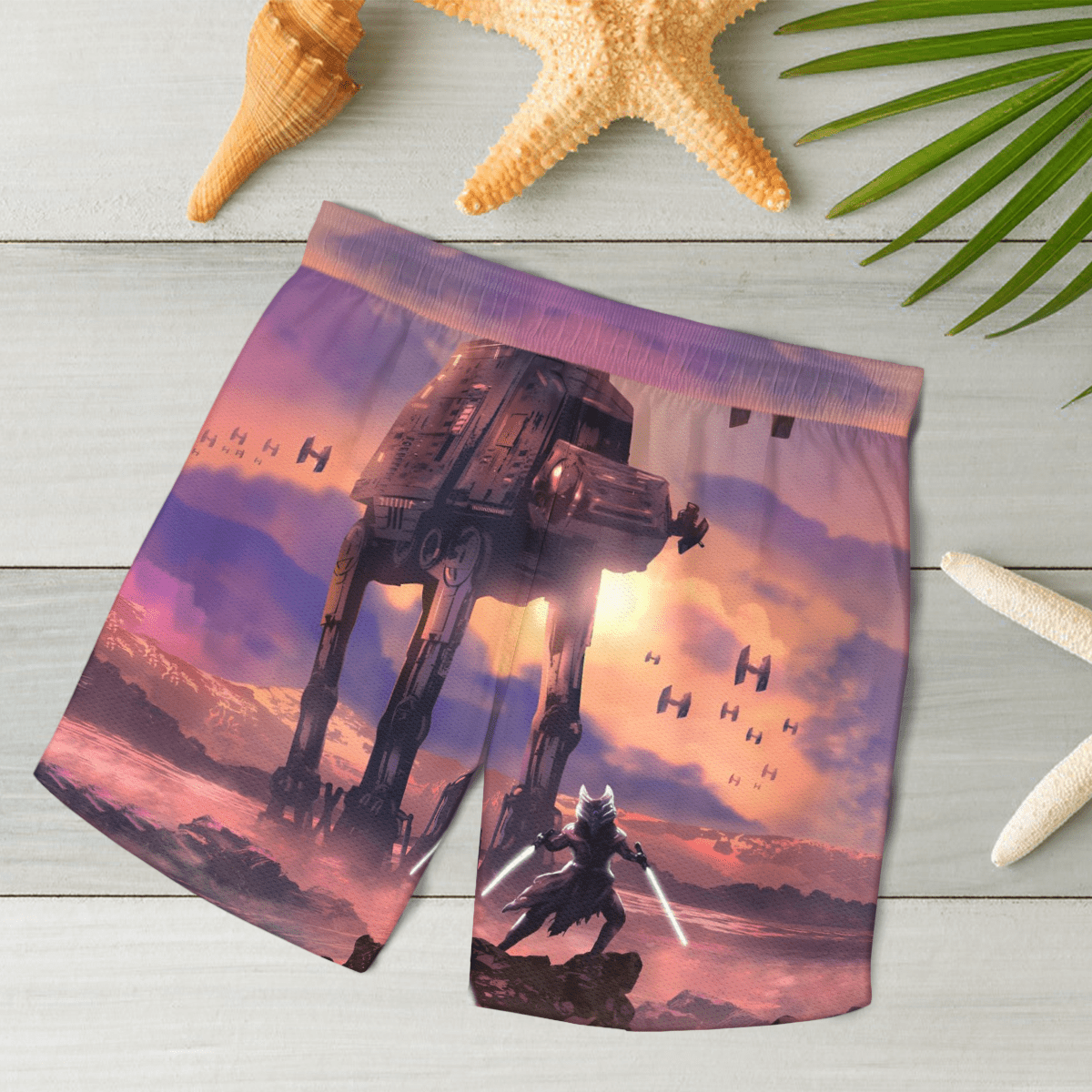 SW Ahsoka AT AT Art Hawaii Shirt - Moonbestprint