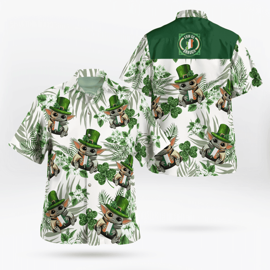 Erin Go Braugh - Baby Yoda Hawaii Shirt - Moonbestprint