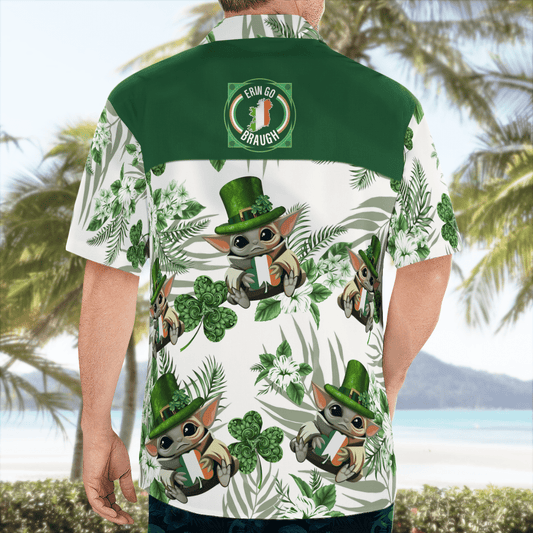Erin Go Braugh - Baby Yoda Hawaii Shirt - Moonbestprint