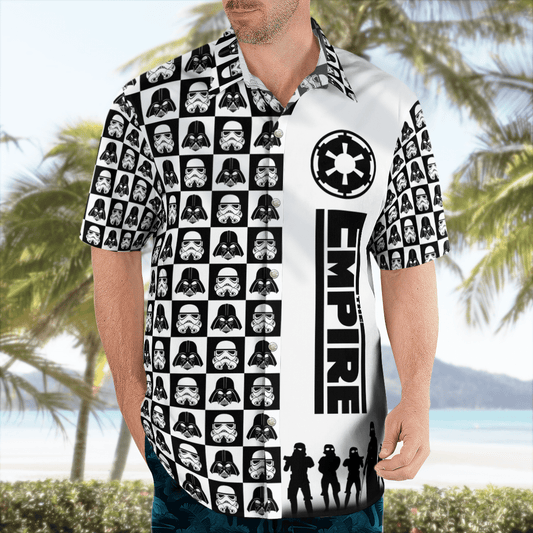 Star Wars - The Empire Pattern Hawaii Shirt - Moonbestprint