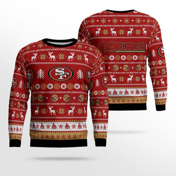 San Francisco 49ers Football Team Holiday Ugly Christmas Sweater – Moonbestprint
